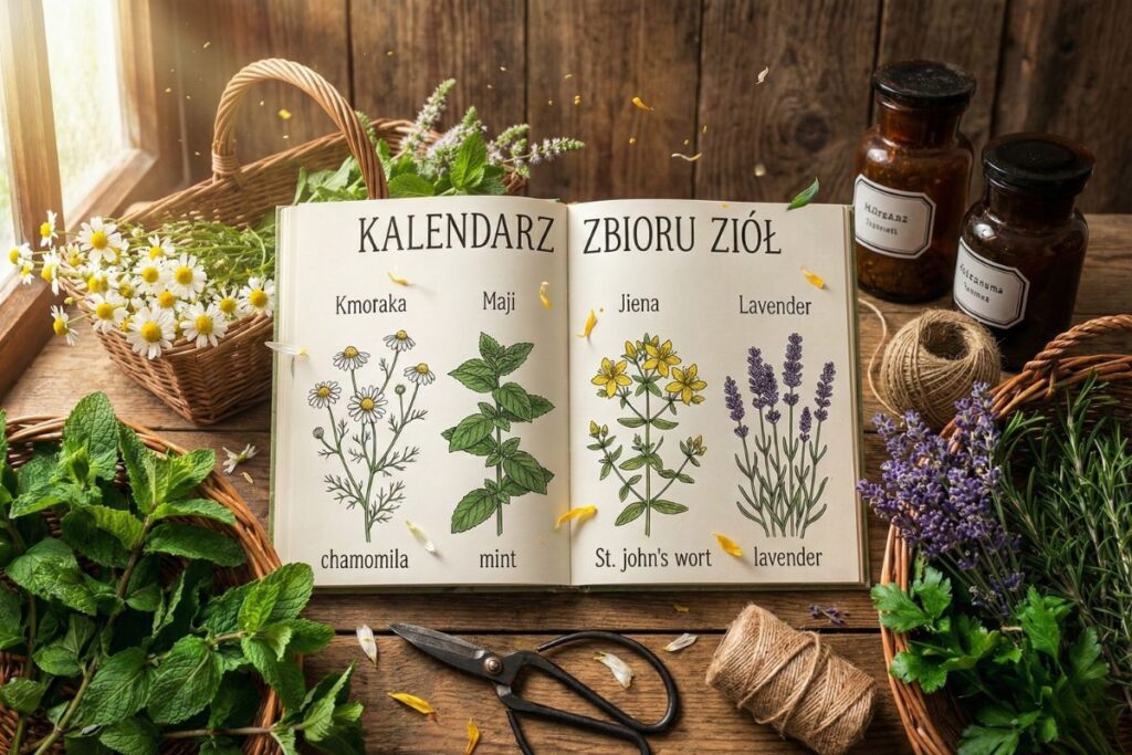 Kalendarz zbioru ziół – kiedy i jak zbierać oraz przechowywać zioła przez cały rok? Kalendarz zbioru ziół – kiedy i jak zbierać oraz przechowywać zioła przez cały rok?