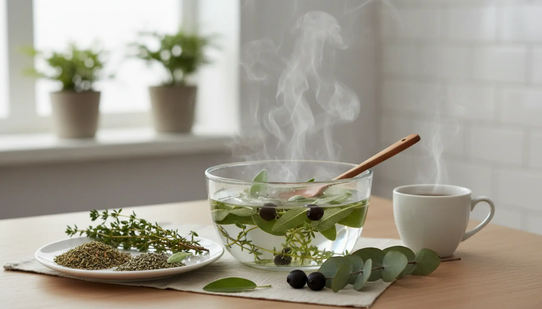 Domowe inhalacje ziołowe na zatoki wspomagające ból i katar