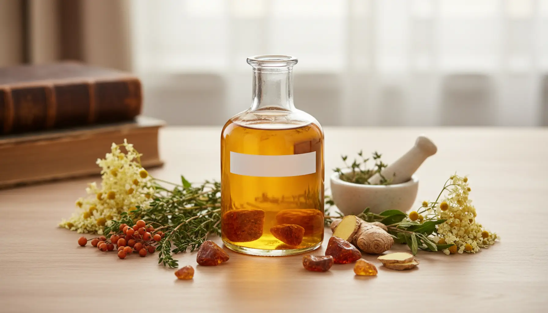 Nalewka z bursztynu – właściwości, zastosowanie, przepis Nalewka z bursztynu właściwości zastosowanie domowy przepis bursztynowa nalewka