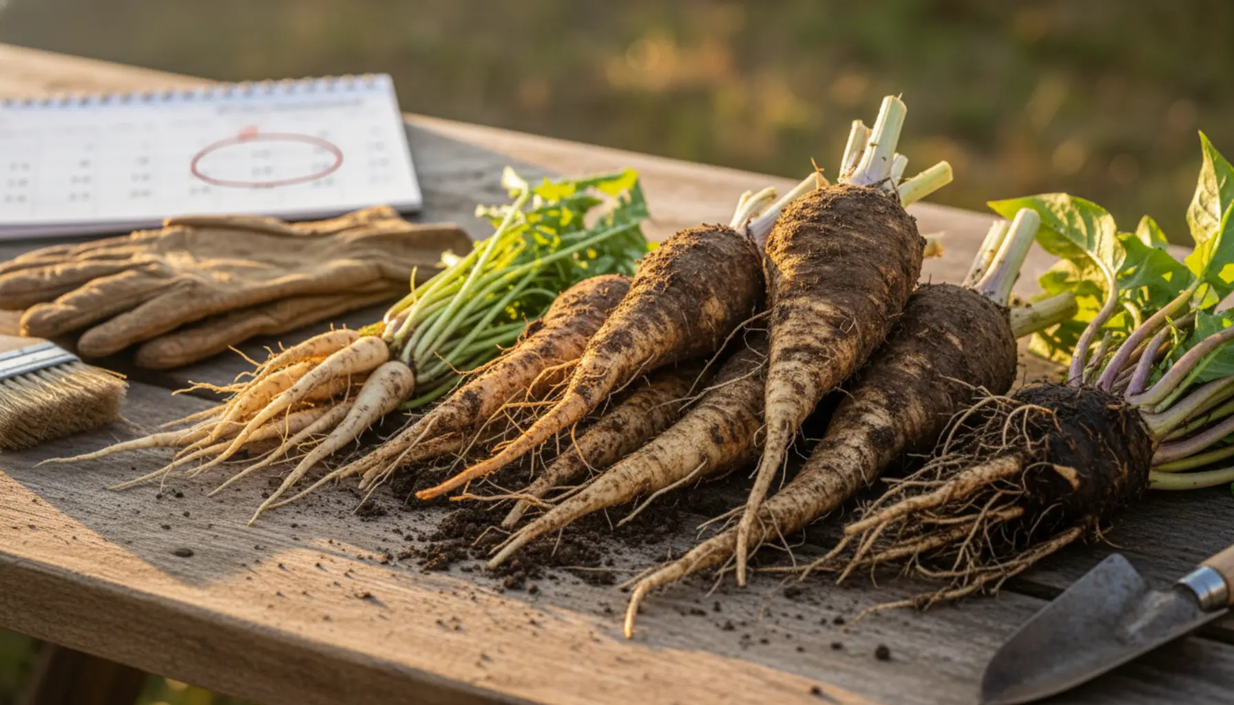 Zbiór korzeni leczniczych roślin jesienią w praktyce zielnika
