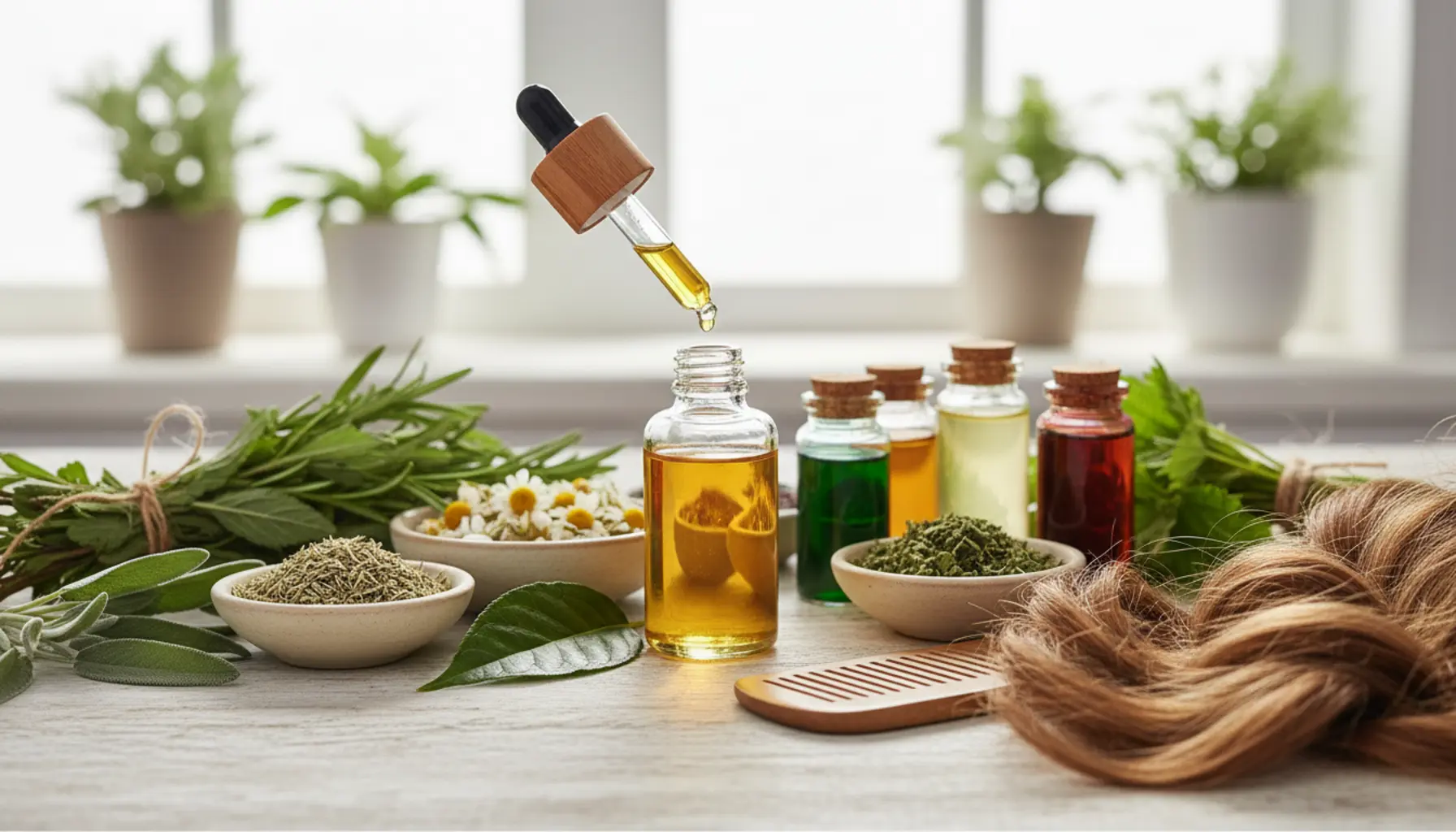 Najlepsze zioła na wypadanie i porost włosów naturalna kuracja